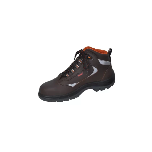 Karam FS 65 High Ankle Composite Toe Brown Sports Safety Shoes